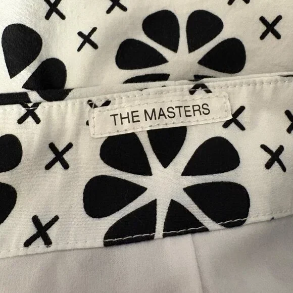 Golftini Skort Womens Sz Large Black White Floral The Masters Golf Tennis Sporty - Picture 5 of 7
